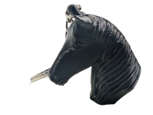 FlexiMech Mustang Horse Keychain 3D Printed Mini Statue Head Choose Color