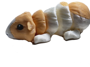 Flexibabies Cute Mini Baby Guinea Pig Articulated 3d Printed 3.5" Fidget Toy