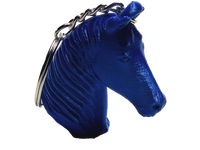 FlexiMech Mustang Horse Keychain 3D Printed Mini Statue Head Choose Color
