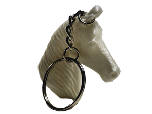 FlexiMech Mustang Horse Keychain 3D Printed Mini Statue Head Choose Color