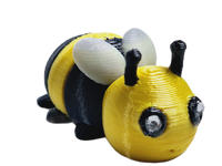 Dieymond Eyes Bumble Bee & Bee Hive Tiny Articulated 3d Printed Fidget Toy Choose Color
