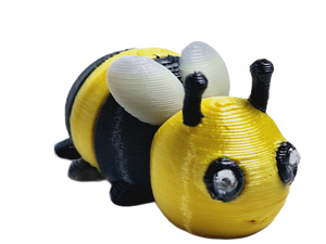 Dieymond Eyes Bumble Bee & Bee Hive Tiny Articulated 3d Printed Fidget Toy Choose Color