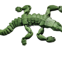 Flexi-Mech Komodo Dragon Flexible Fully Articulated 3d Printed Reptile  Fidget Toy