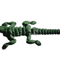 Flexi-Mech Komodo Dragon Flexible Fully Articulated 3d Printed Reptile  Fidget Toy