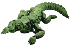 Flexi-Mech Komodo Dragon Flexible Fully Articulated 3d Printed Reptile  Fidget Toy