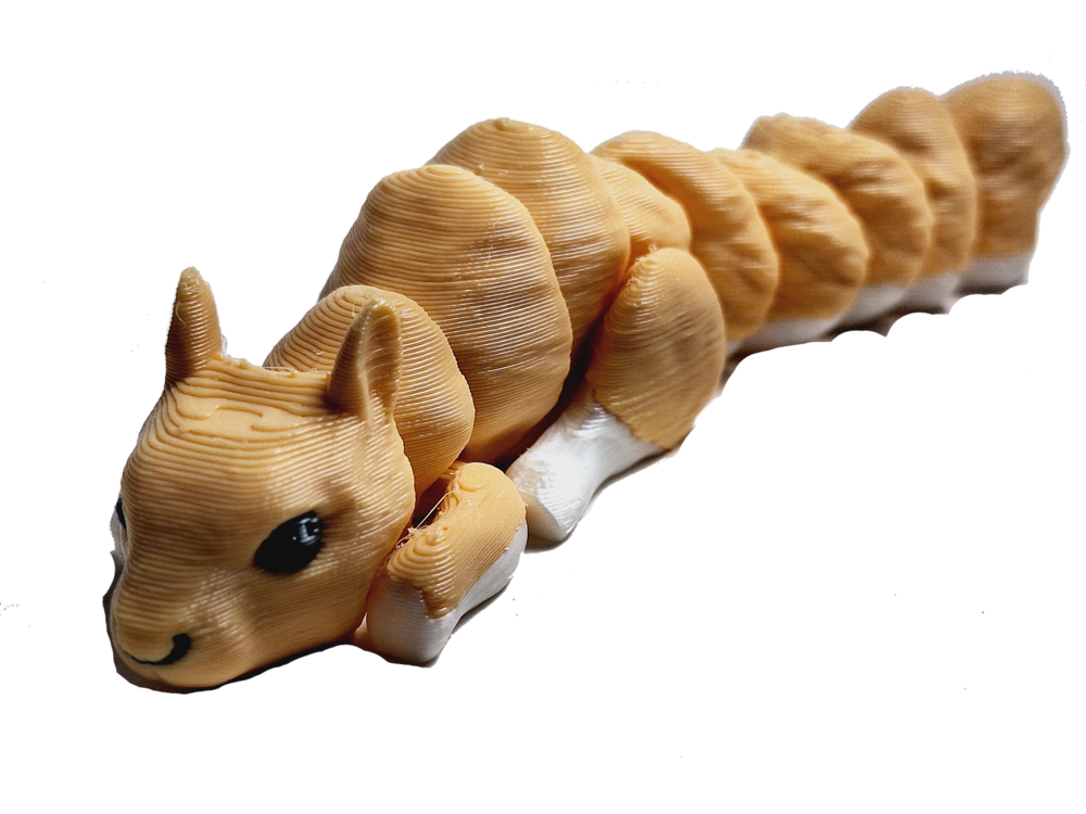 Flexibabies Cute Mini Baby Squirrel Articulated 3d Printed 3.5