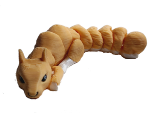 Flexibabies Cute Mini Baby Squirrel Articulated 3d Printed 3.5" Fidget Toy (Copy)