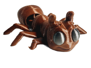 Fleximech Ant Mini Figure 3.5" Articulated 3d Printed Articulated Insect Fidget Toy
