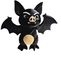 Fleximech Mini Vampire Bat Figure 4.5" Articulated 3d Printed Scary winged Fidget Toy
