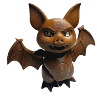 Fleximech Mini Vampire Bat Figure 4.5" Articulated 3d Printed Scary winged Fidget Toy