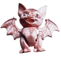 Fleximech Mini Vampire Bat Figure 4.5" Articulated 3d Printed Scary winged Fidget Toy
