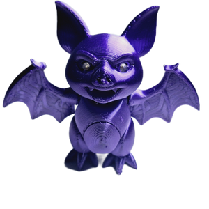 Fleximech Mini Vampire Bat Figure 4.5" Articulated 3d Printed Scary winged Fidget Toy