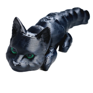 Flexibabies Cute Mini Kitten Fully Articulated 3d Printed 3.5" Baby Cat Fidget Toy
