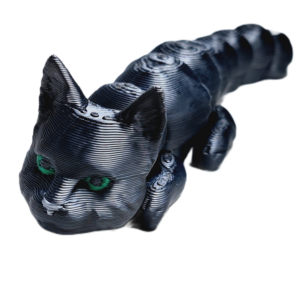 Flexibabies Cute Mini Kitten Fully Articulated 3d Printed 3.5
