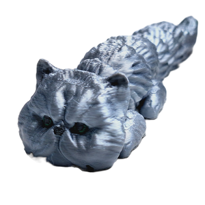 Flexibabies Cute Mini Kitten Fully Articulated 3d Printed 3.5" Baby Cat Fidget Toy
