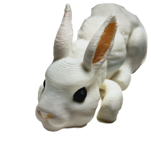 Fleximech Cute Mini Bunny Rabbit Articulated 3d Printed 3.5" baby rabbit Fidget Toy