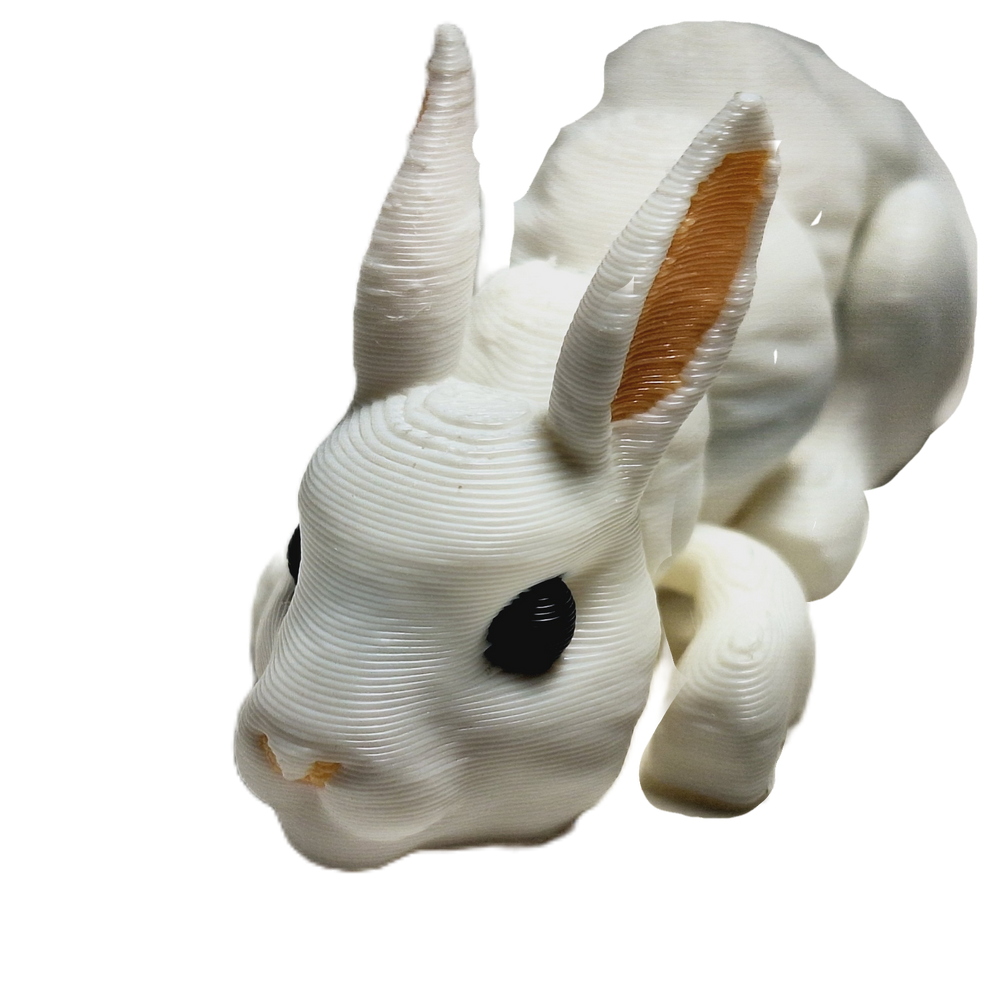 Fleximech Cute Mini Bunny Rabbit Articulated 3d Printed 3.5