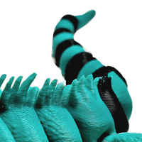 Fleximech Iguana Articulated 3d Printed 7.5" Lizard Fidget Toy
