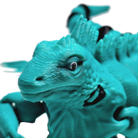 Fleximech Iguana Articulated 3d Printed 7.5" Lizard Fidget Toy