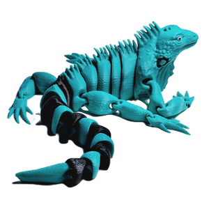 Fleximech Iguana Articulated 3d Printed 7.5" Lizard Fidget Toy