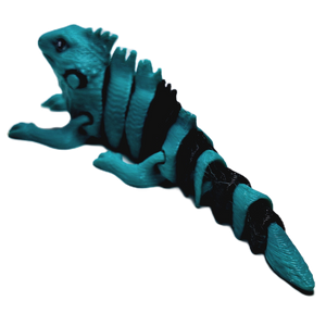 Fleximech Cute Baby Iguana Articulated 3d Printed 3.5" baby lizard Fidget Toy