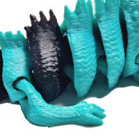 Fleximech Cute Baby Iguana Articulated 3d Printed 3.5" baby lizard Fidget Toy