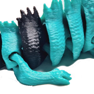 Fleximech Cute Baby Iguana Articulated 3d Printed 3.5" baby lizard Fidget Toy
