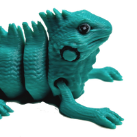 Fleximech Cute Baby Iguana Articulated 3d Printed 3.5" baby lizard Fidget Toy
