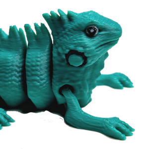 Fleximech Cute Baby Iguana Articulated 3d Printed 3.5" baby lizard Fidget Toy