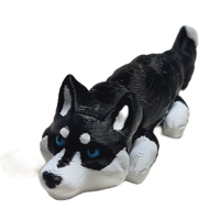 Flexibabies Cute Mini  Puppy Fully Articulated 3d Printed 3.5" Baby Dog Fidget Toy
