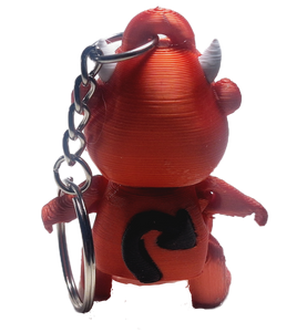 FlexiMech Devilish Mini Devil Valentines Red Keychain 2.5" Tall Articulated Figure Fidget Toy