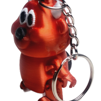 FlexiMech Devilish Mini Devil Valentines Red Keychain 2.5" Tall Articulated Figure Fidget Toy