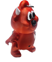 FlexiMech Devilish Mini Devil Valentines Red Keychain 2.5" Tall Articulated Figure Fidget Toy
