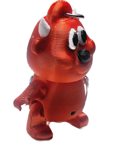 FlexiMech Devilish Mini Devil Valentines Red Keychain 2.5" Tall Articulated Figure Fidget Toy