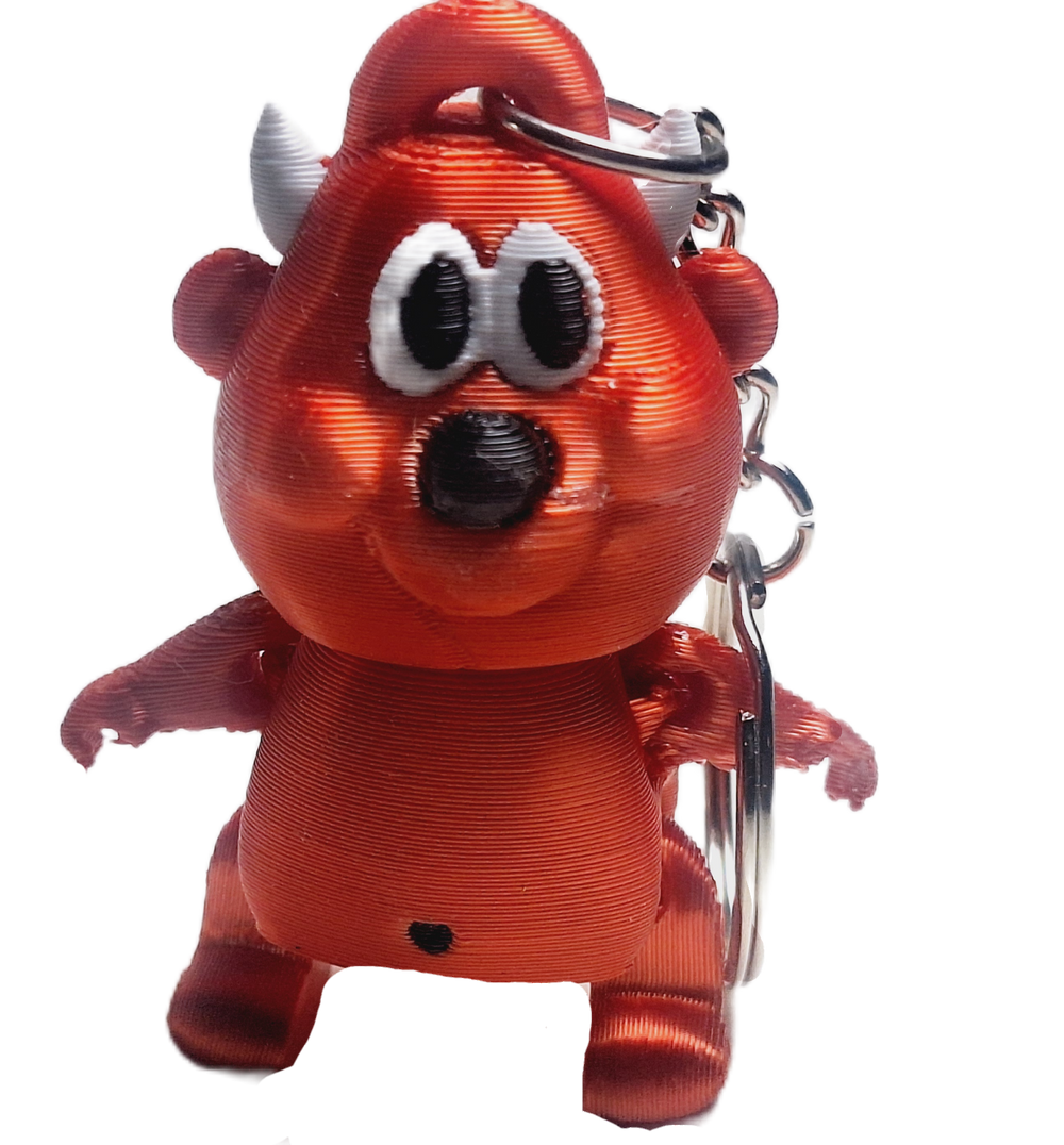 FlexiMech Devilish Mini Devil Valentines Red Keychain 2.5