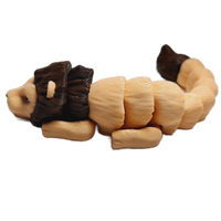 FlexiMech Baby Lion 2.5" Articulated  3d Printed Flexible Jungle Animal Fidget Toy
