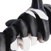 Fleximech Sea Creatures Orca Fully Articulated 3d Printed 6.5" Killer Whale Fidget Toy