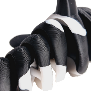 Fleximech Sea Creatures Orca Fully Articulated 3d Printed 6.5" Killer Whale Fidget Toy