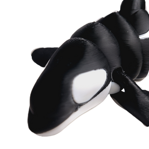 Fleximech Sea Creatures Orca Fully Articulated 3d Printed 6.5" Killer Whale Fidget Toy