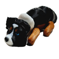 Flexibabies Cute Mini  Puppy Fully Articulated 3d Printed 3.5" Baby Dog Fidget Toy
