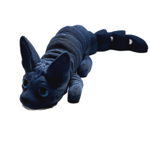 Flexibabies Cute Mini Kitten Fully Articulated 3d Printed 3.5" Baby Cat Fidget Toy