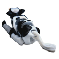 Fleximech Mini Baby Dairy Cow Articulated 3d Printed 3.25" Farm Calf Fidget Toy Figure
