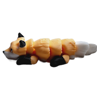 Fleximech Cute Mini Fox Articulated 3d Printed 3.25" baby fox Fidget Toy
