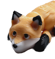 Fleximech Cute Mini Fox Articulated 3d Printed 3.25" baby fox Fidget Toy
