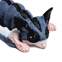 Fleximech Mini Baby Sugar Glider Articulated 3d Printed 3" Exotic Pet Fidget Toy Figure
