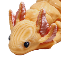 Fleximech Mini Baby Axolotl Articulated 3d Printed 3" Exotic Pet Fidget Toy Figure
