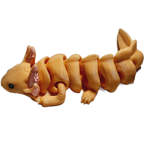 Fleximech Mini Baby Axolotl Articulated 3d Printed 3" Exotic Pet Fidget Toy Figure