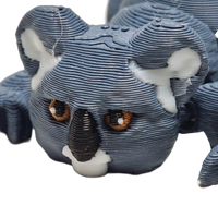Fleximech Mini Baby Koala Bear Articulated 3d Printed 2" Exotic Pet Fidget Toy Figure
