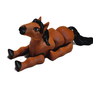 Fleximech Baby Colt Articulated 3d Printed 3.5" Farm Horse Fidget Toy Figure