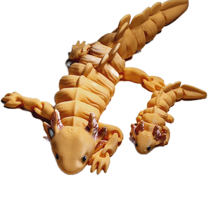 Fleximech Mini Baby Axolotl Articulated 3d Printed 3" Exotic Pet Fidget Toy Figure